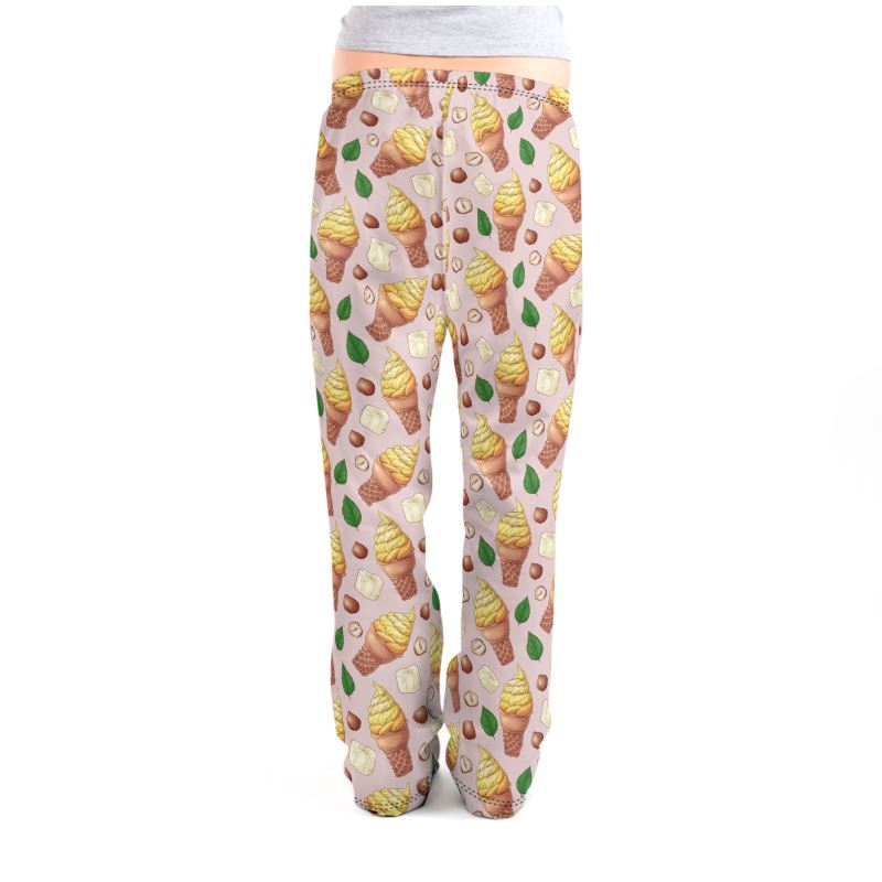 Damen Pyjamahose - Bananeneis