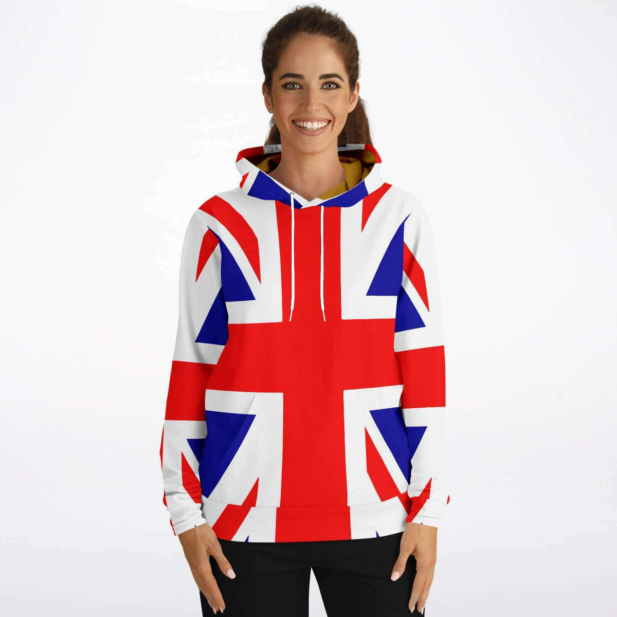 Union Jack Hoodie Cotton Blend
