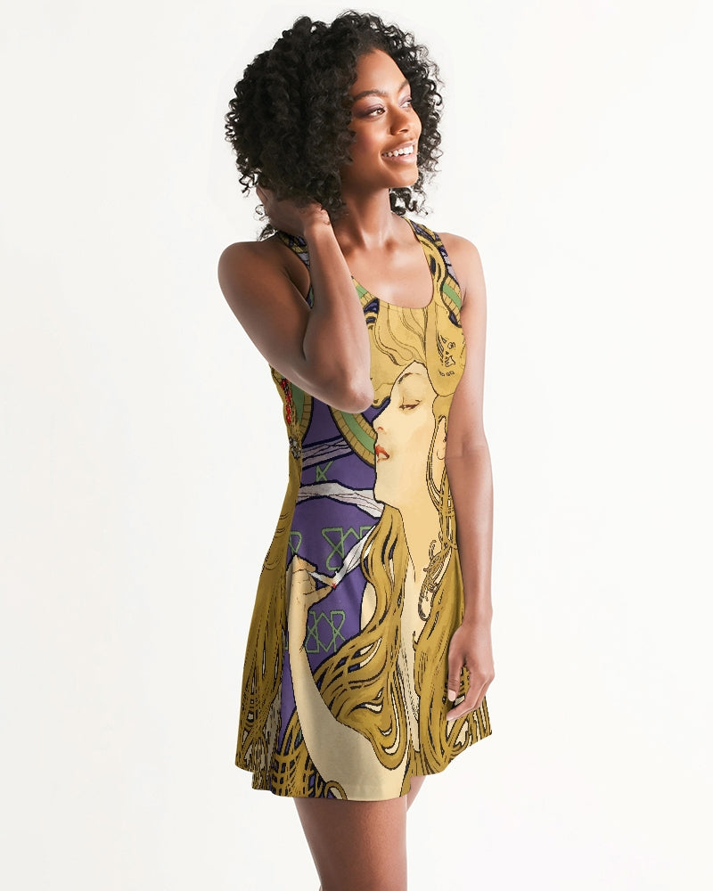 Alphonse Mucha Art Nouveau Women&#39;s Racerback Dress