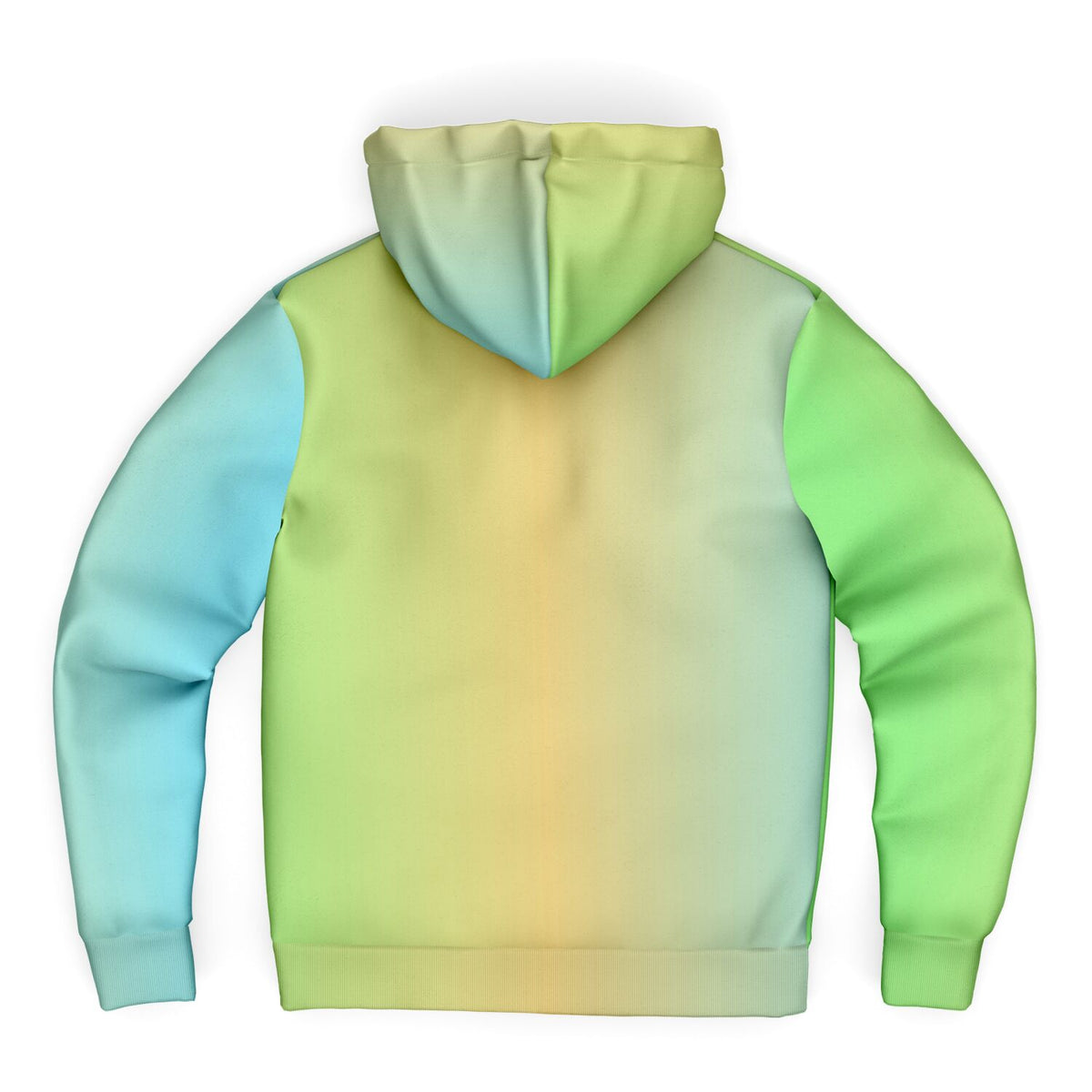 Microfleece Zip up hoodie -Mint lemon sky