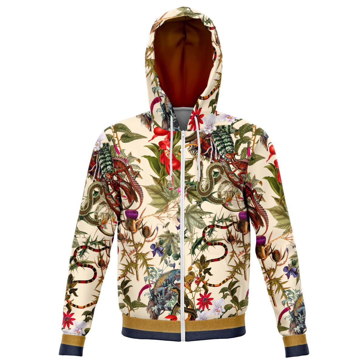 Baroque Lizard Zip Hoodie