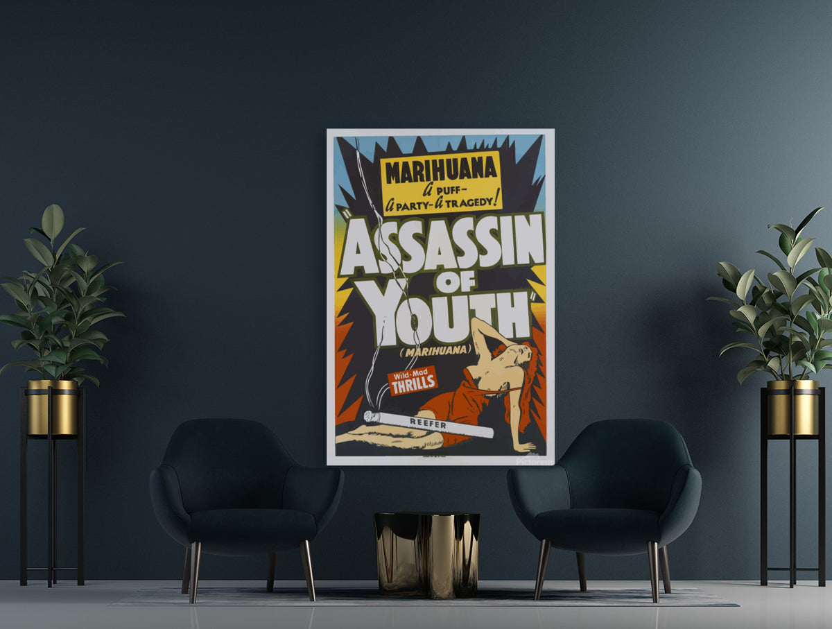 Vintage Poster Assassin Of Youth Anti-Marihuana Hysterie Filmplakat