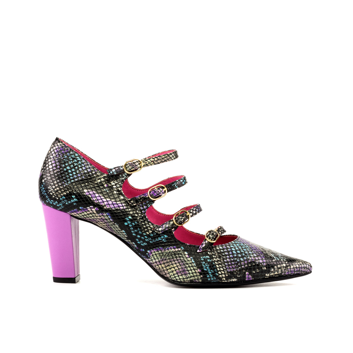 strappy heels block
