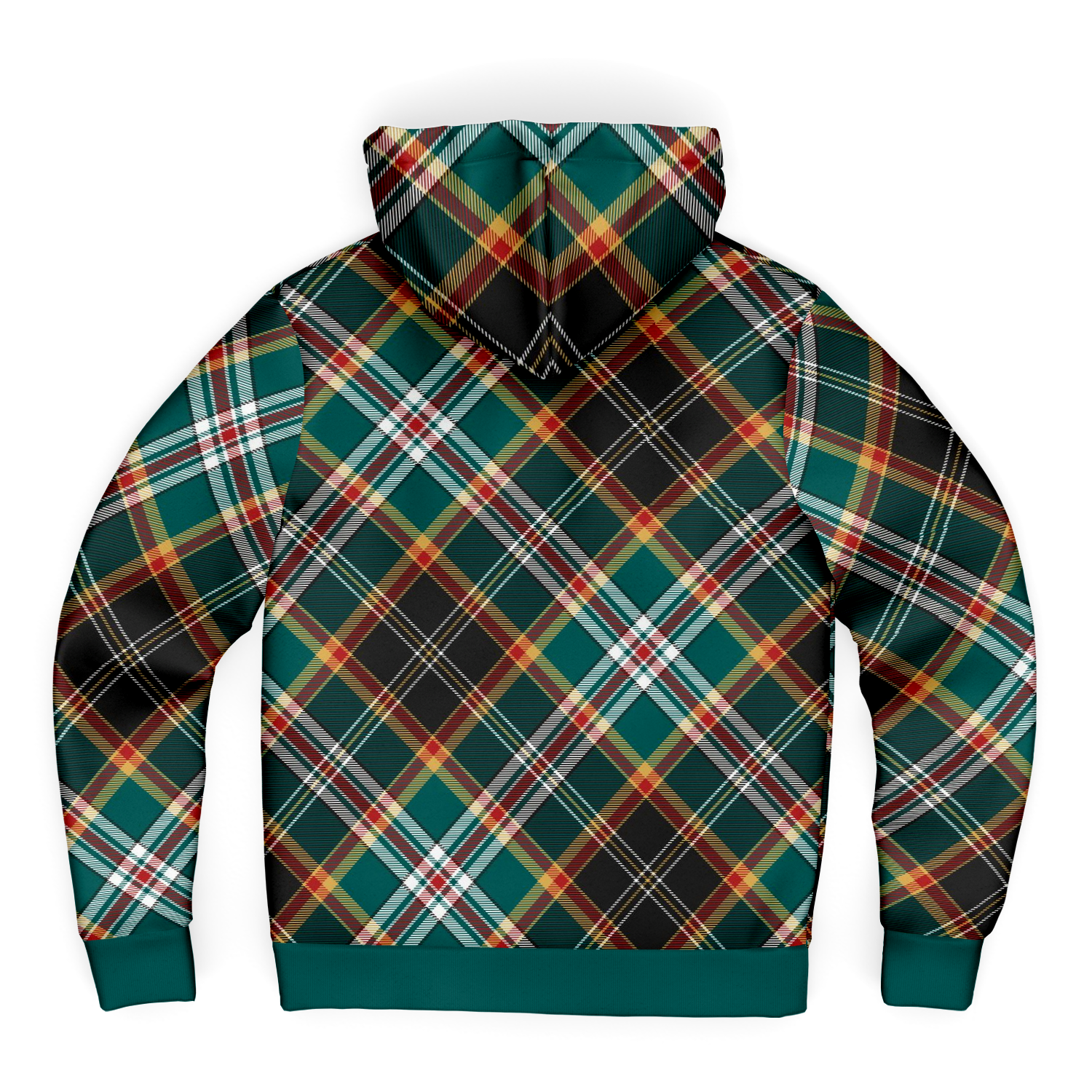 Tartan Check Unisex Premium Microfleece Hoodie