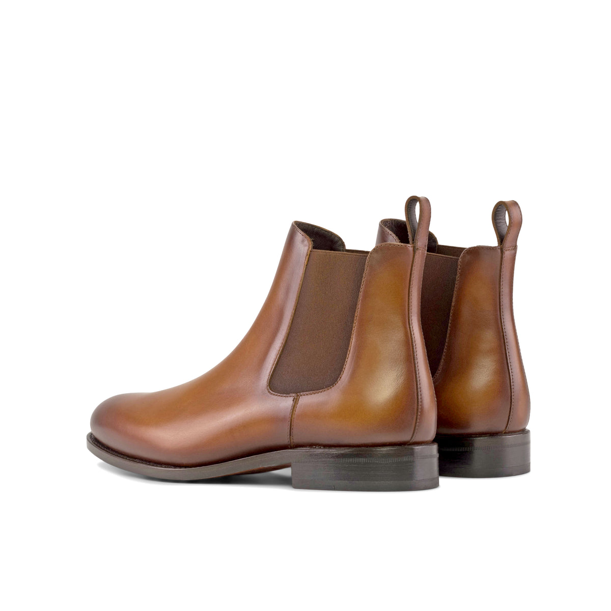 Handmade Burnished Chelsea Boot, Luxury Leather Boots