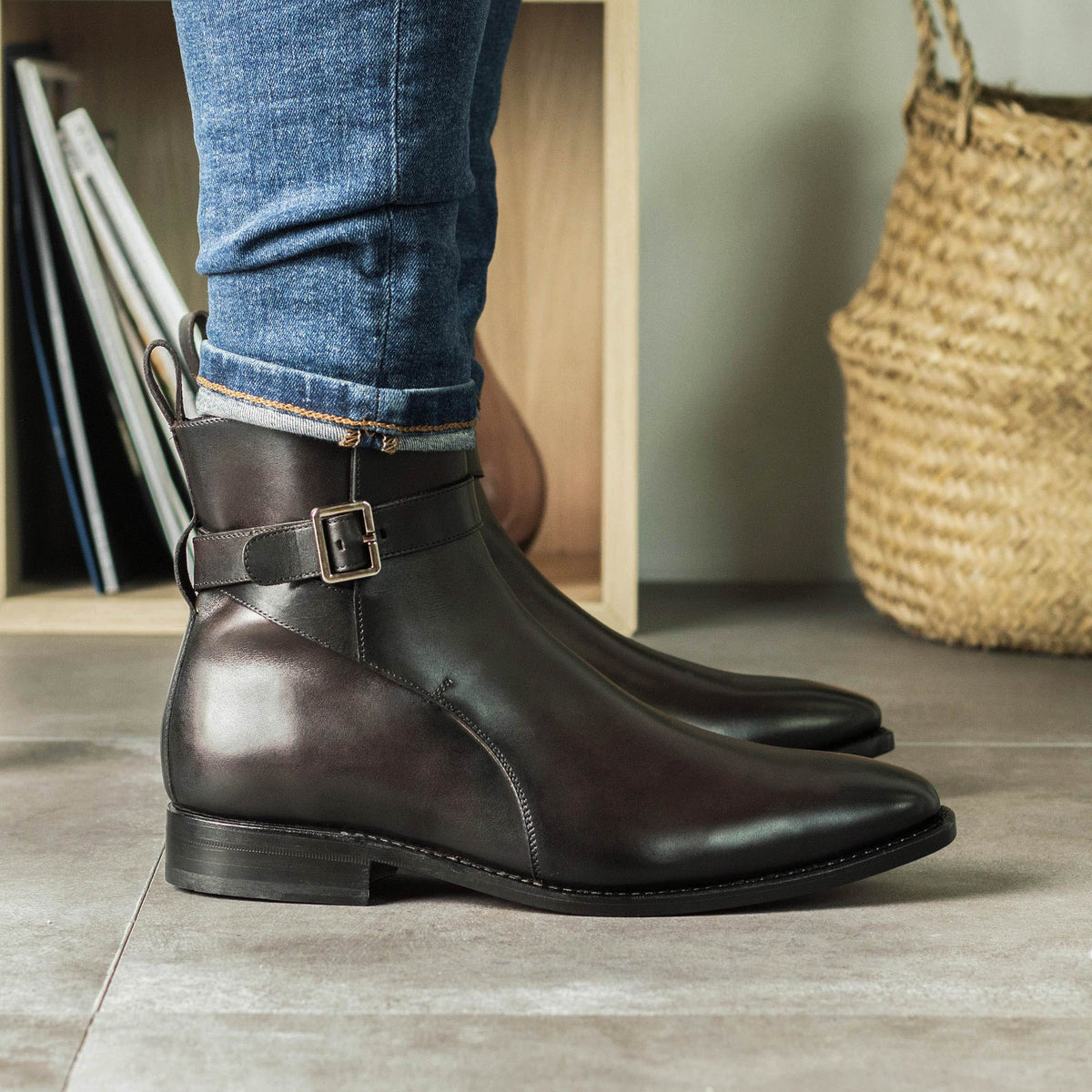 Chocolate Brown Jodhpur Boots, Premium Leather Shoes