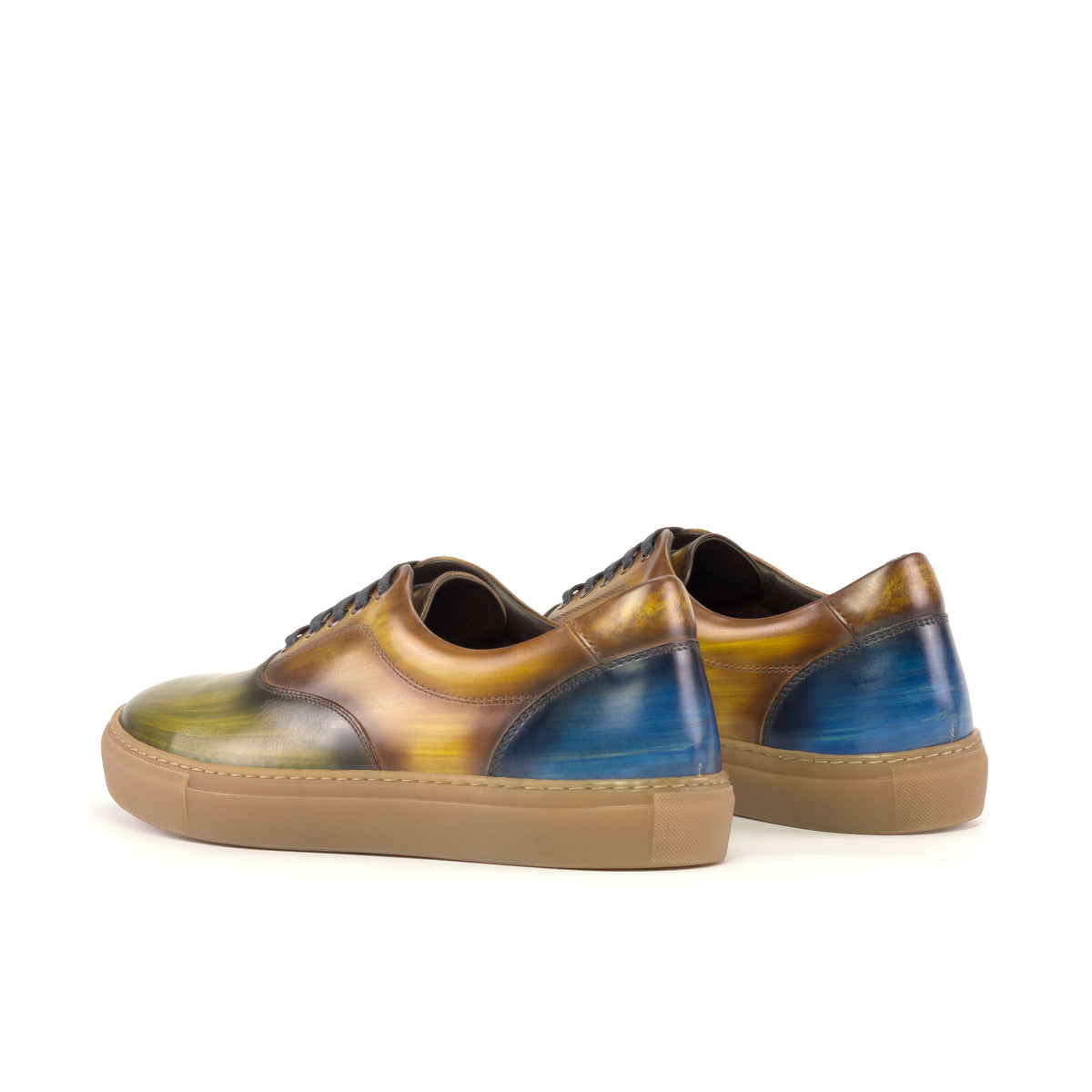 Patina Sneakers For Men and Women, Luxury Leather Sneakers, Plus Size Sneakers