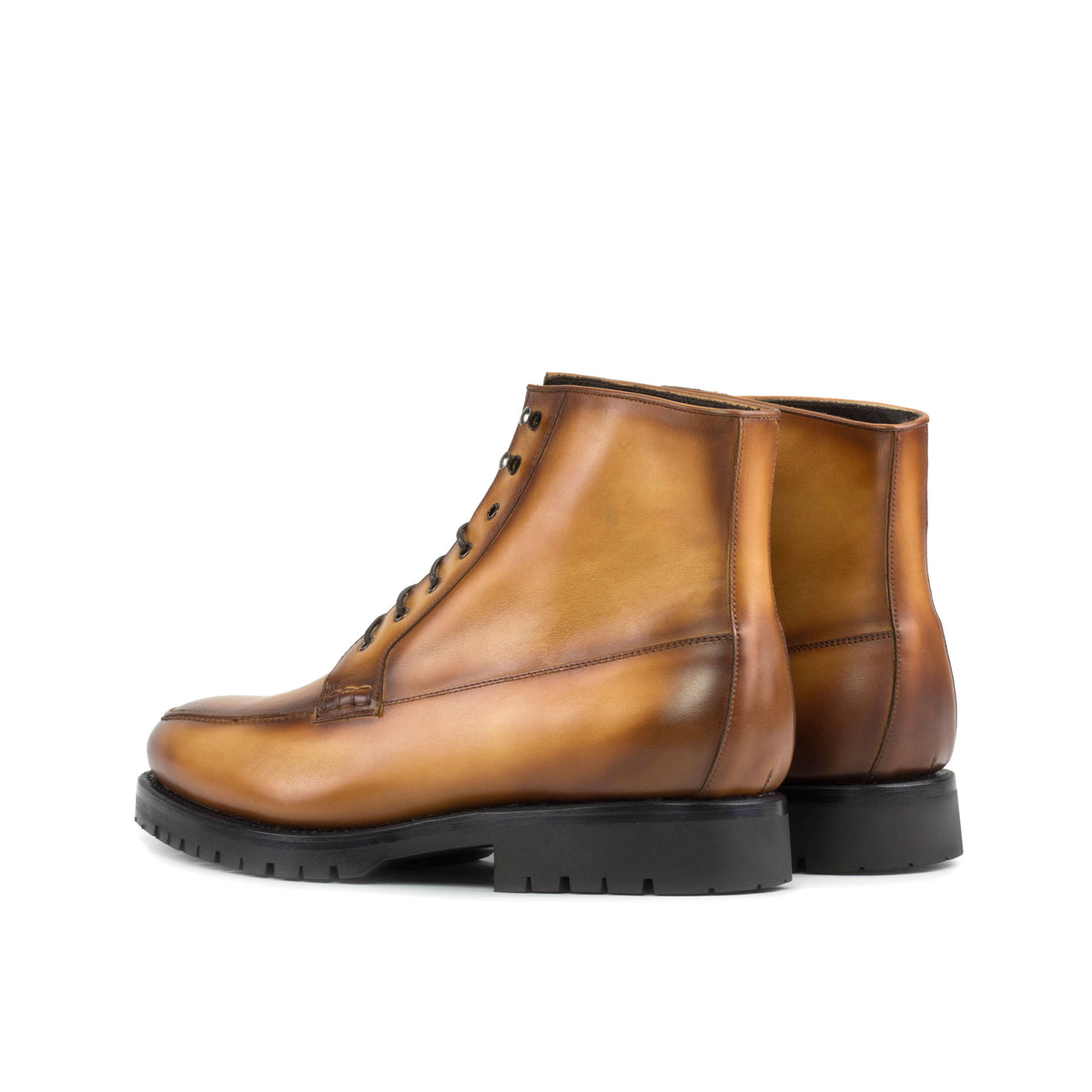Moc Toe Boot in Cognac Coloured Leather