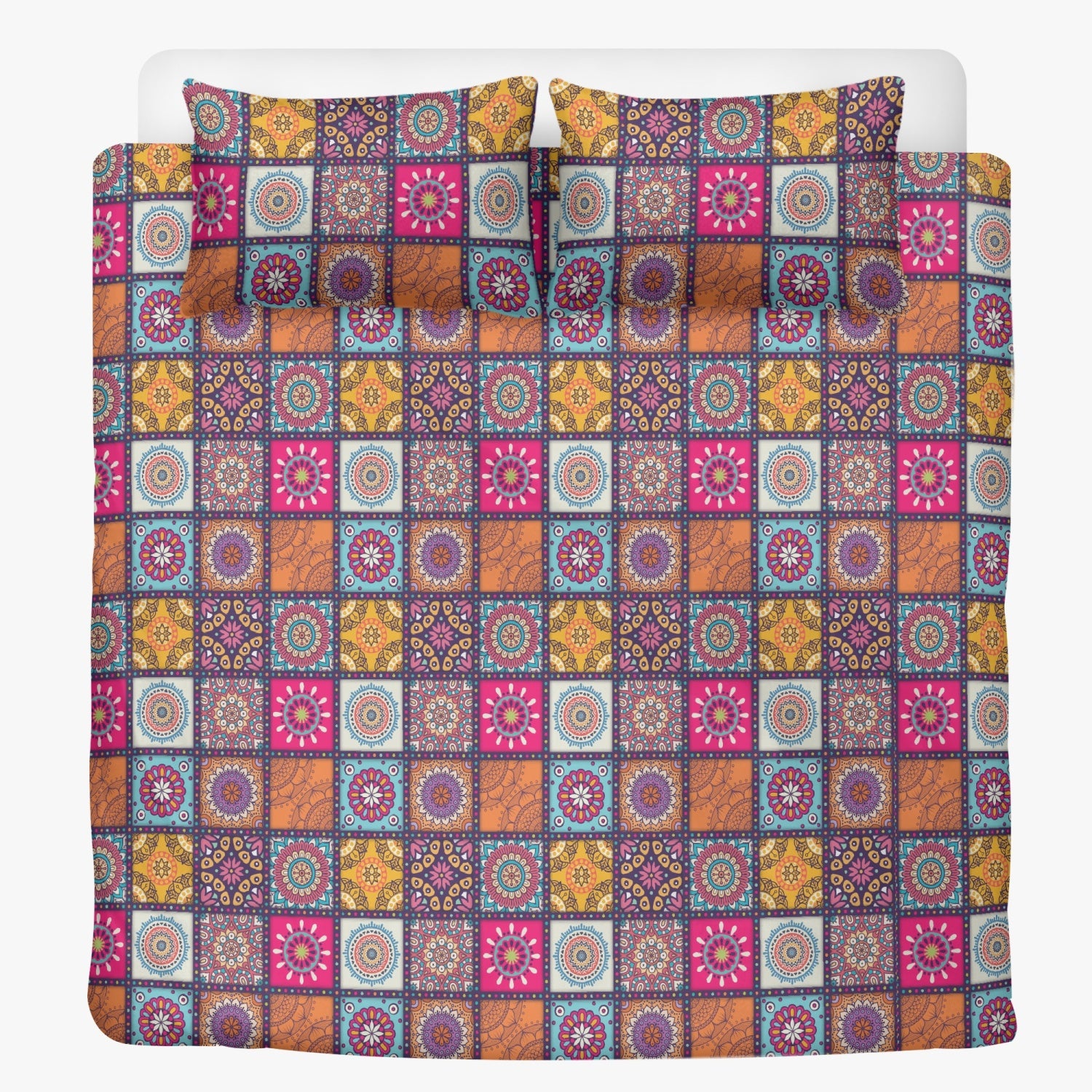 Boho-Bettwäscheset - Twin, Queen oder King