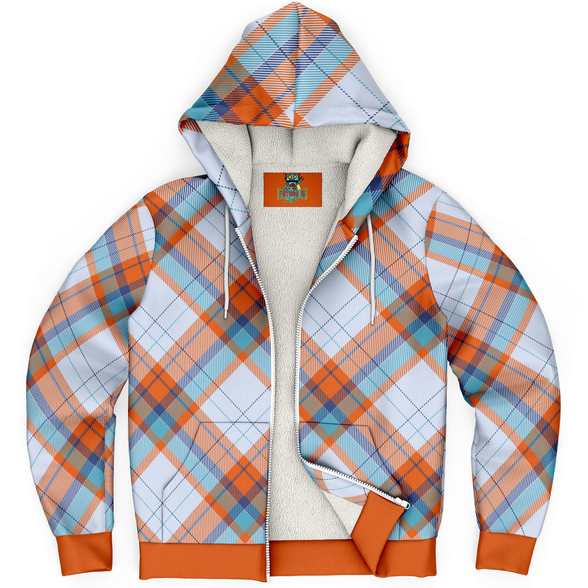 Sky Tartan Microfleece Hoodie