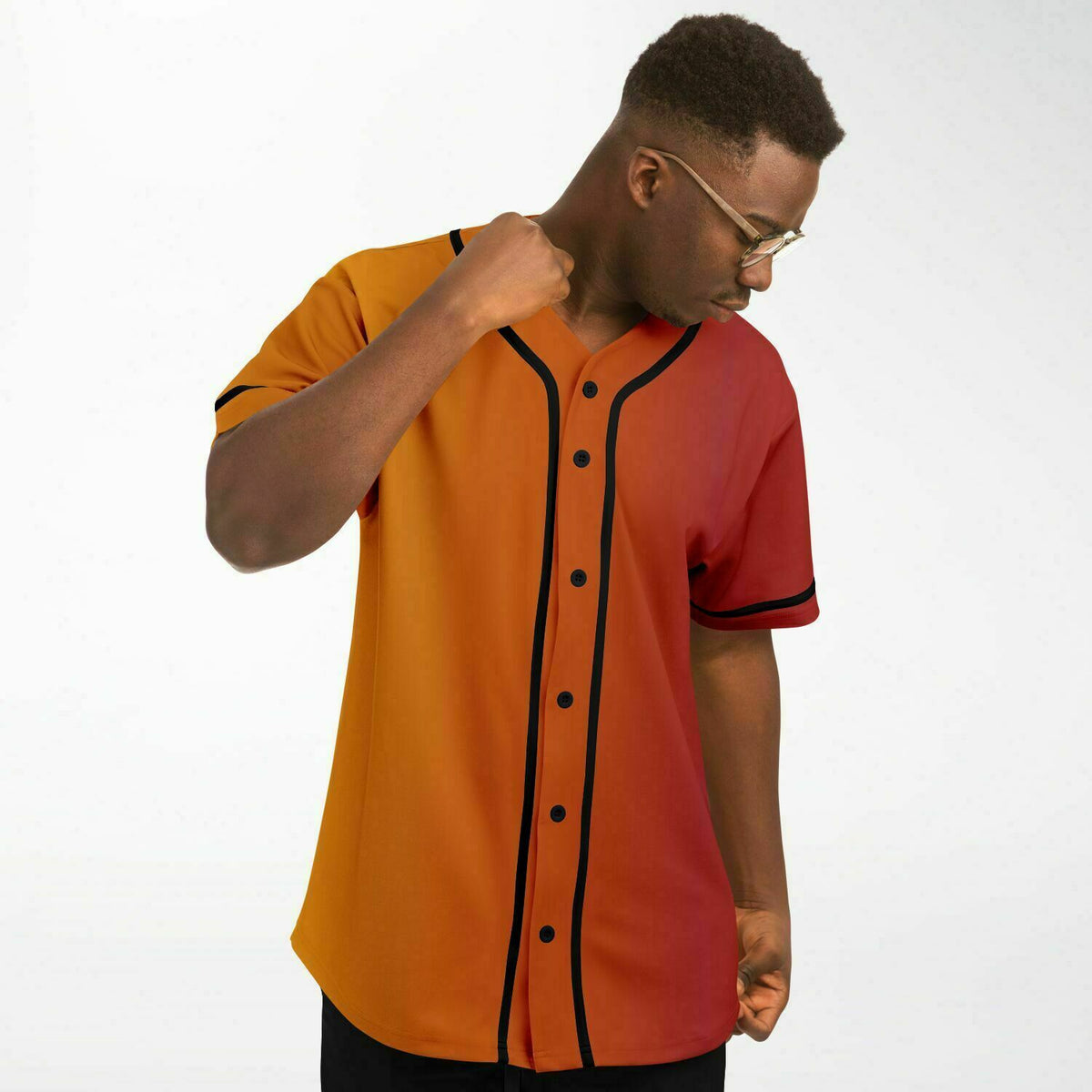 Baseball Jersey Sunburst, Retro Baseball Jersey