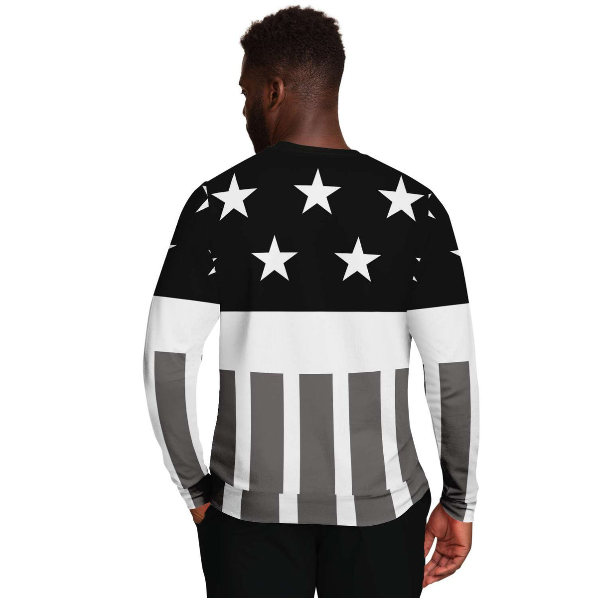 Sweat à rayures et étoiles