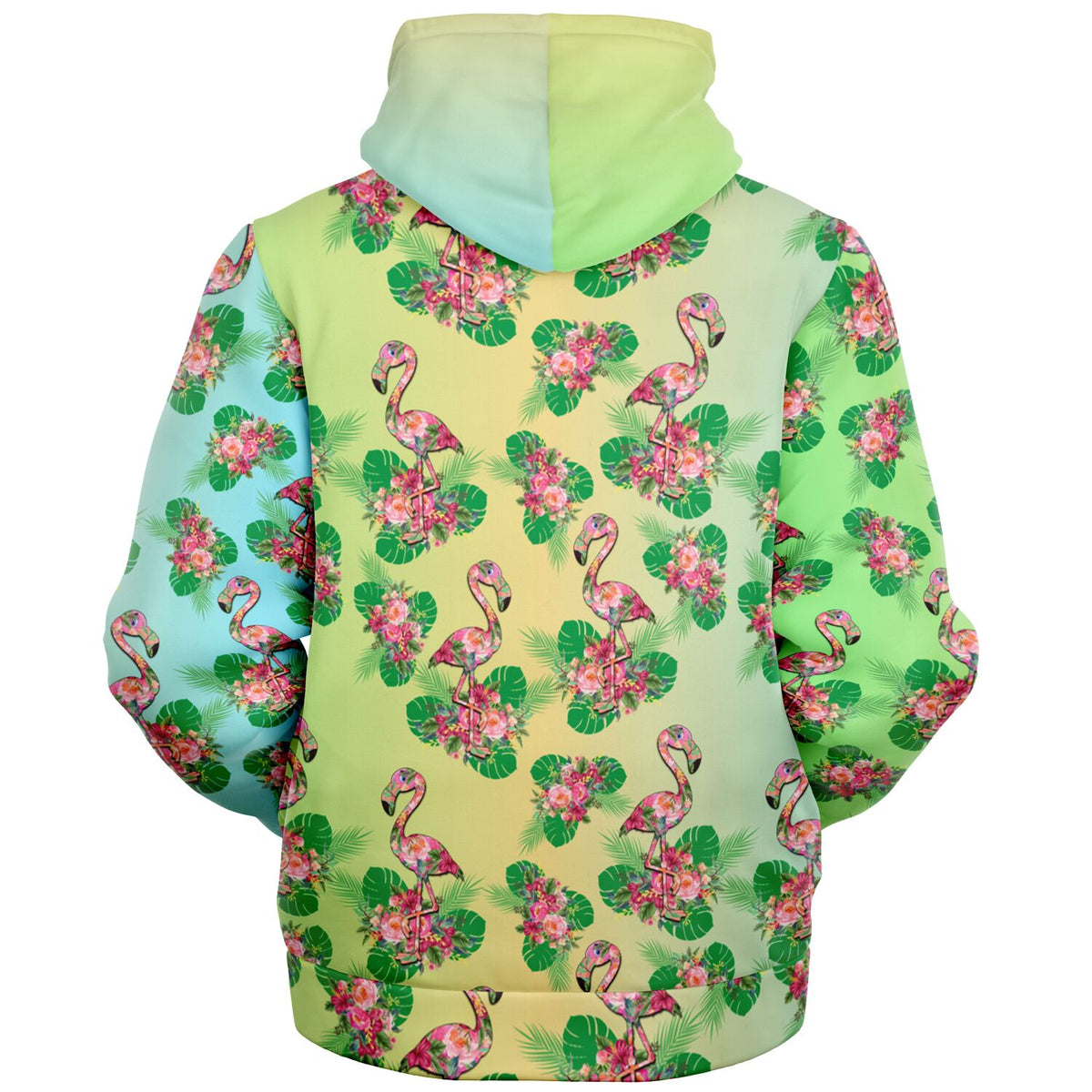 Microfleece Zip hoodie 90s Flamingo
