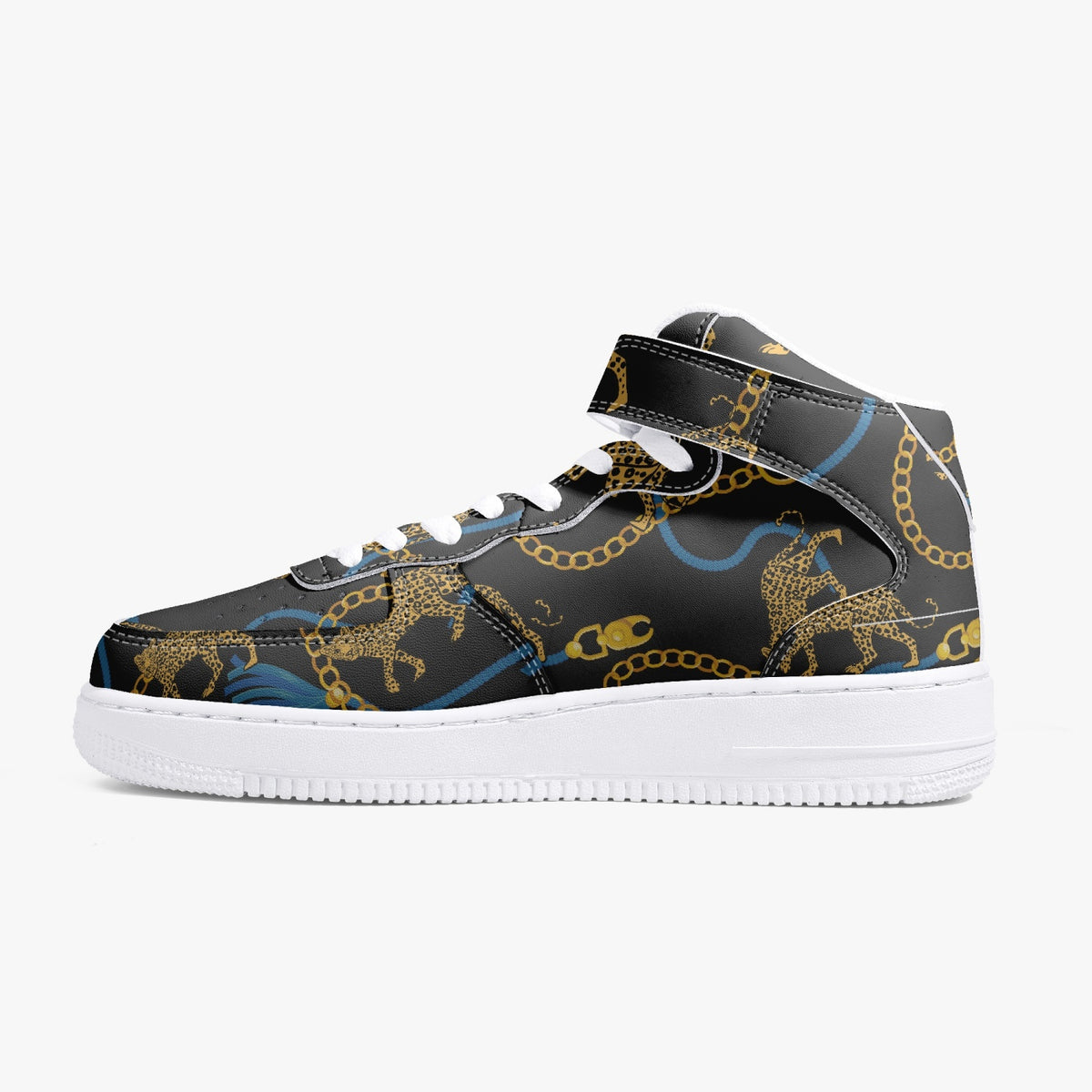 Art Deco Golden Leopard Hi Tops