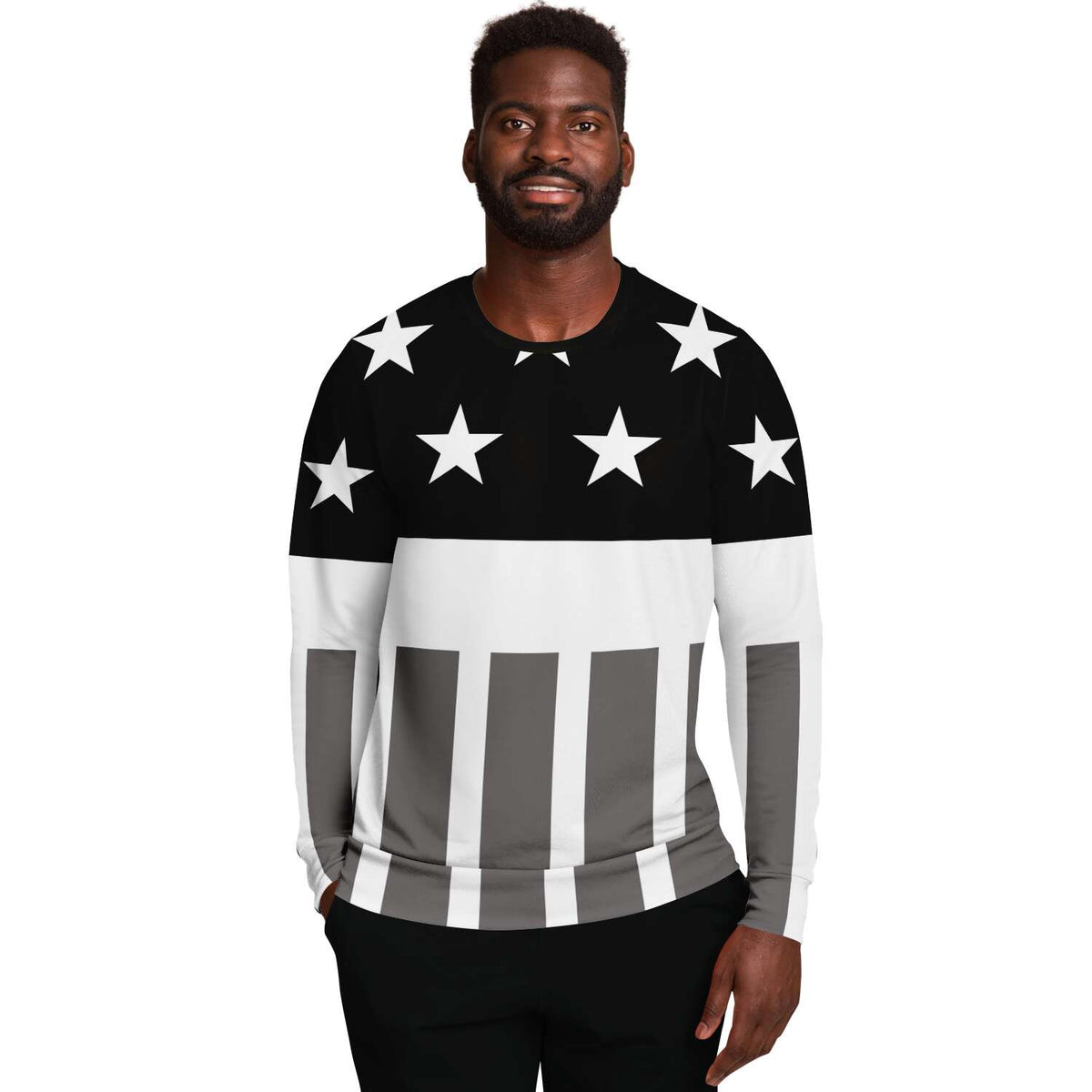 Sweat à rayures et étoiles