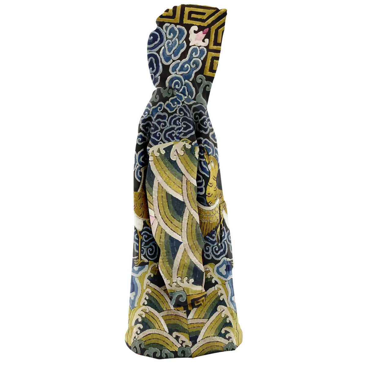 17th Century Chinese Art &#39;Rank Badge&#39; Snug Hoodie, Silky Micro-Mink Polyester, Ultra-Soft Microfiber Fleece, One Size Fits All