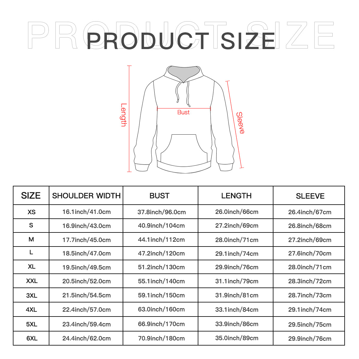 Hoodie mit Kunstdruck Die große Welle vor Kanagawa, Hokusai, 100% Baumwolle retro