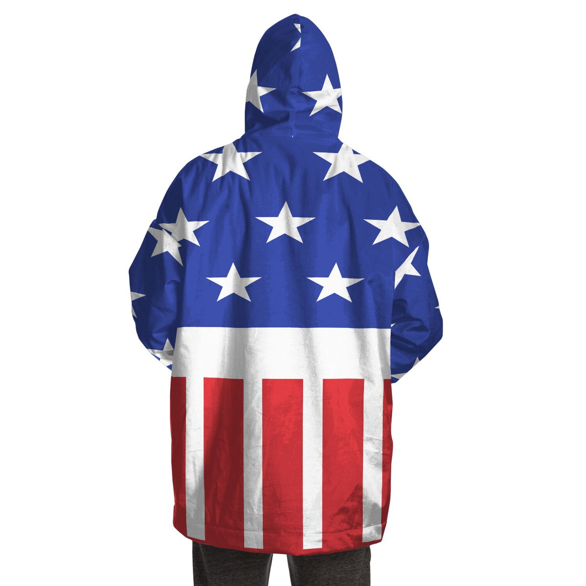 USA Riesen-Kapuzenpullover, Stars and Stripes Riesen-Kapuzenpullover in Übergröße 