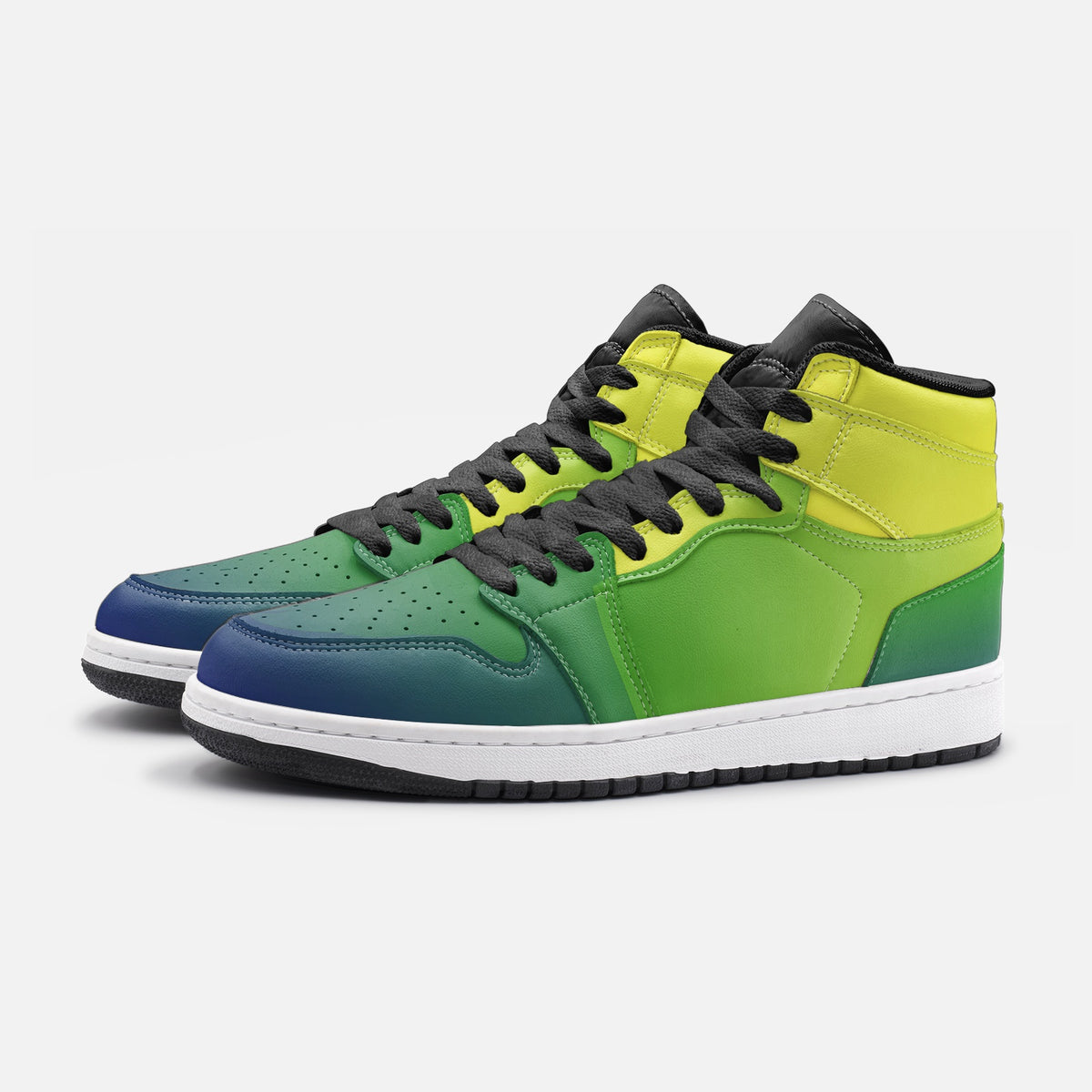 Lime Fade Custom Hi Tops