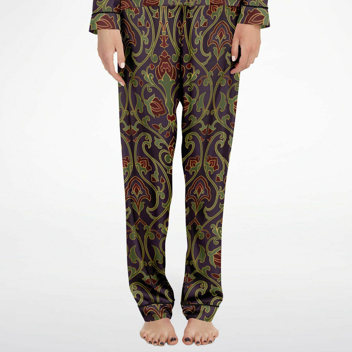 Art Deco Satin-Pyjama für Damen 