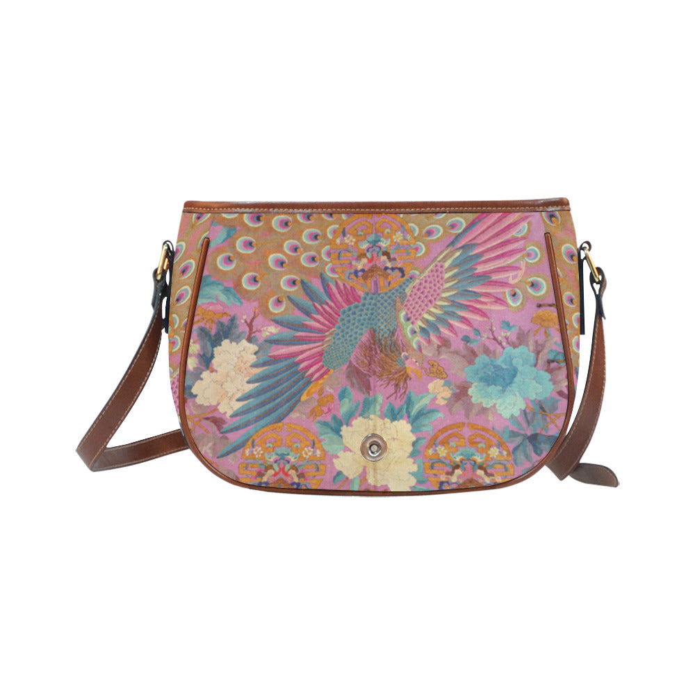 Peacock Kimono Saddle bag Saddle Bag/Large