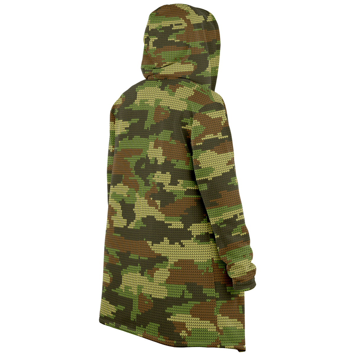 Camo Microfleece Unisex Hooded Cloak
