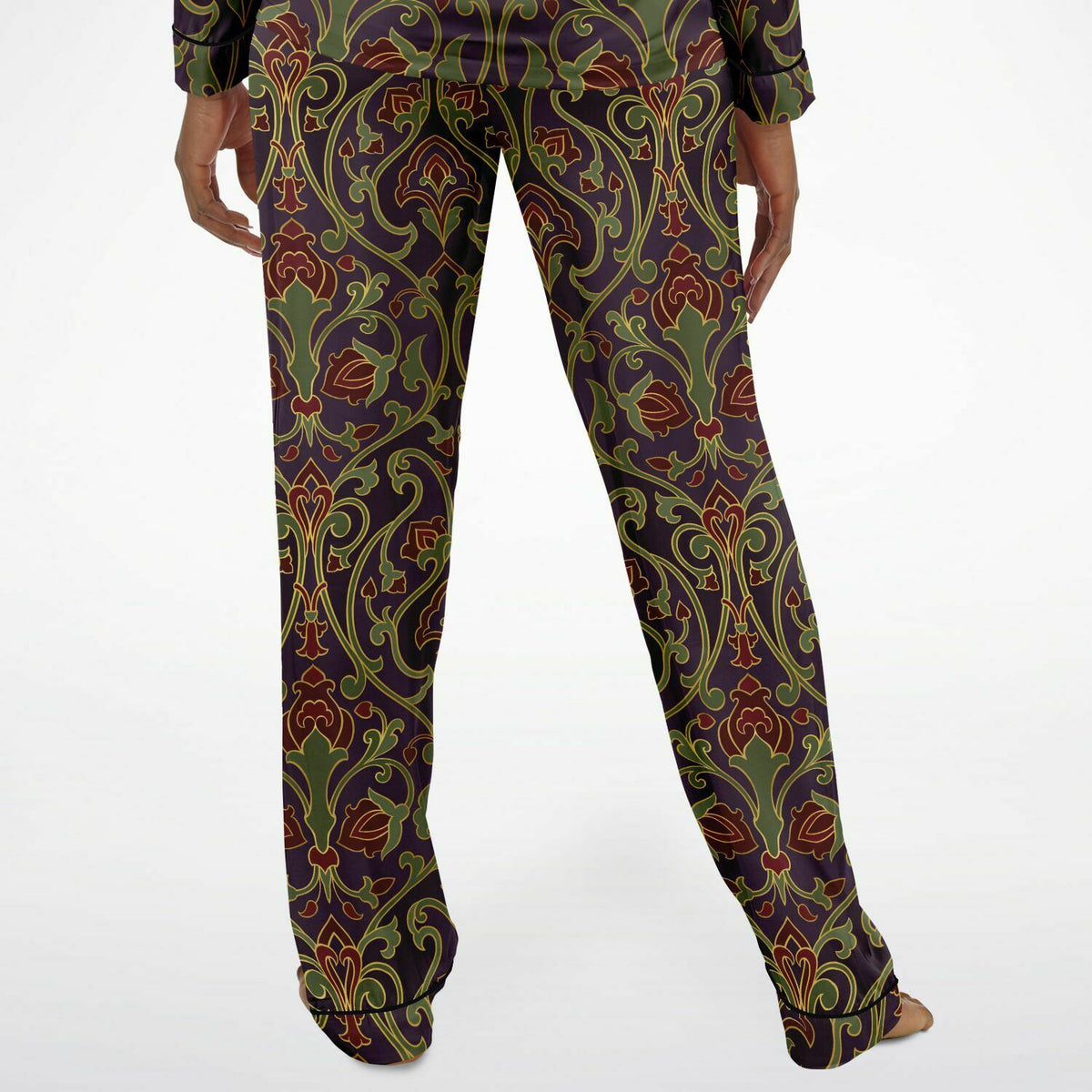 Art Deco Satin-Pyjama für Damen 