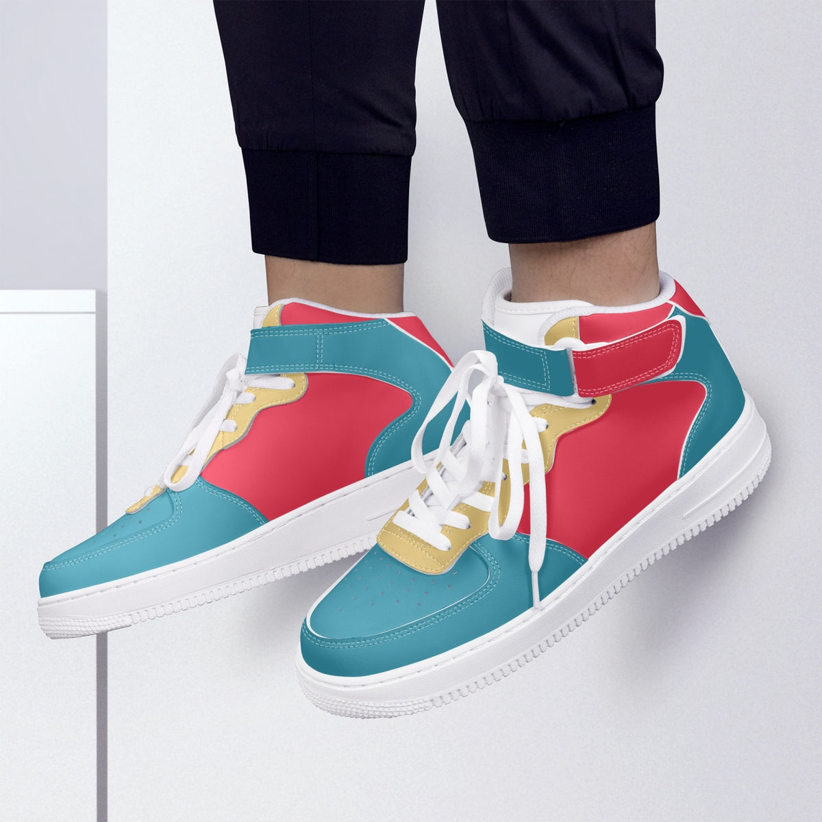 Colour Block Hi-Top SneakersPlus SIze