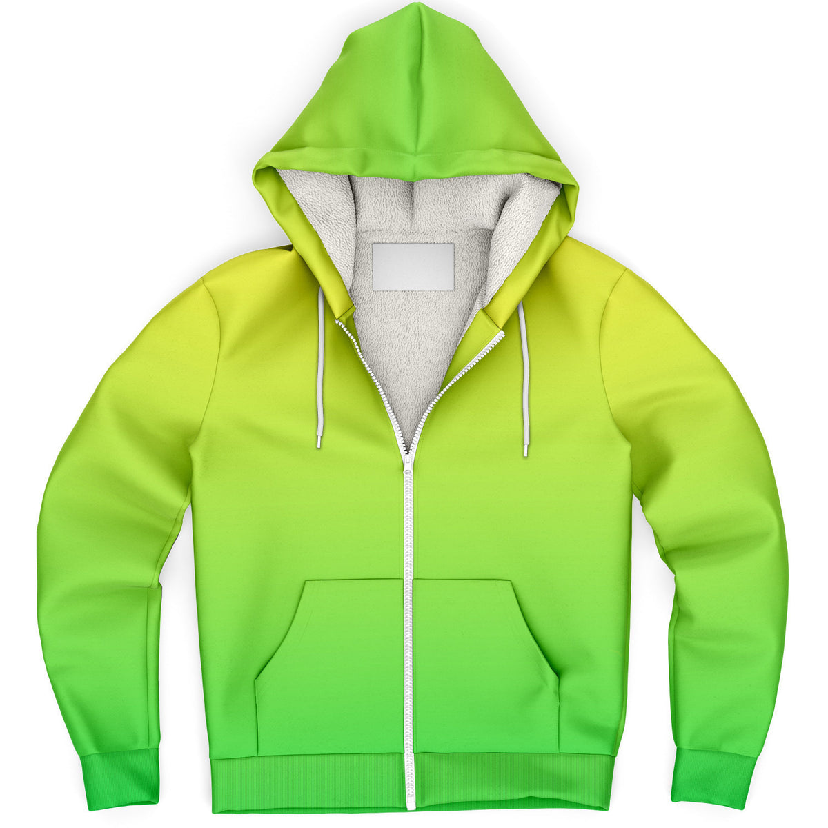 Microfleece Hoodie Lemon and Lime