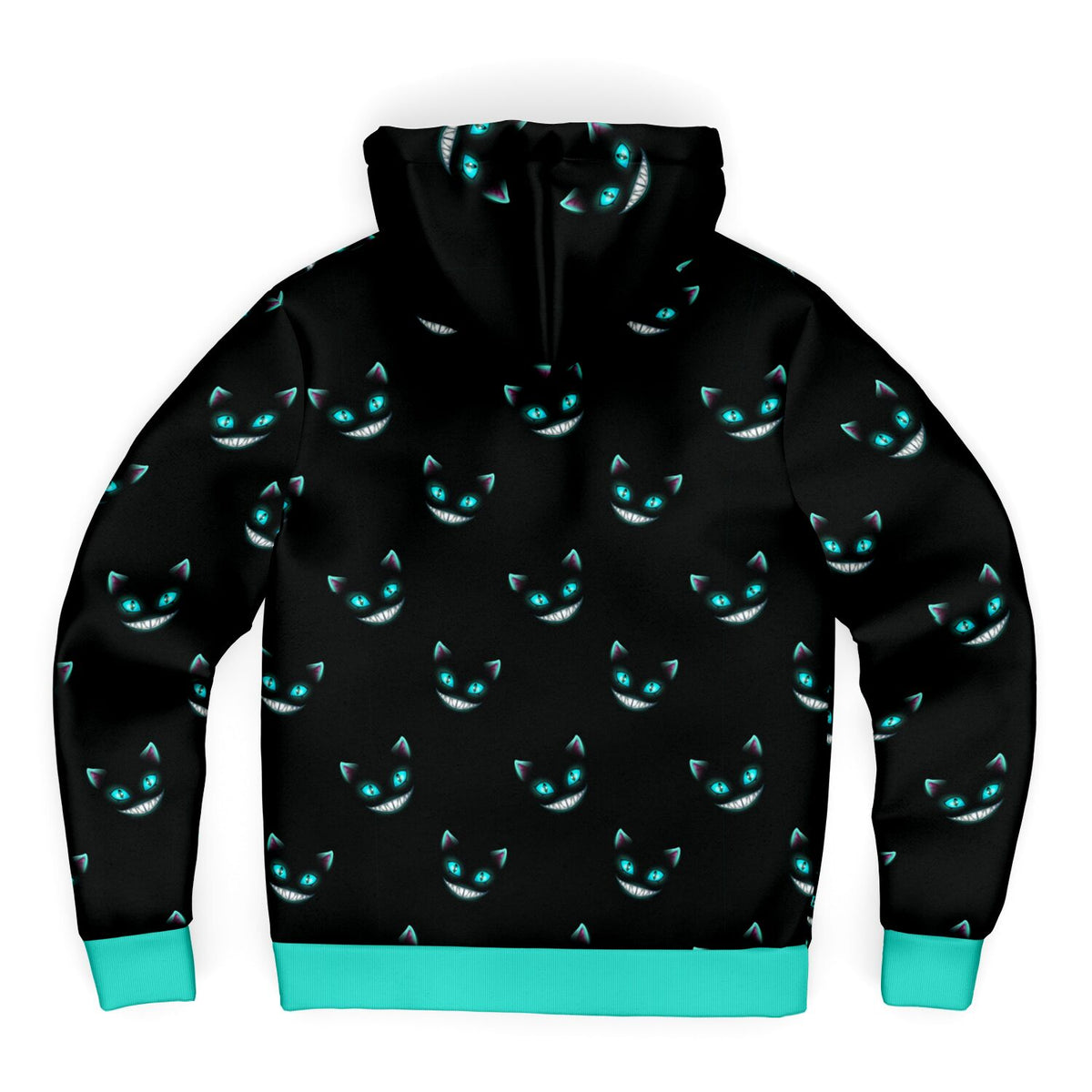 Cheshire Cat Microfleece Zip hoodie (smaller pattern)