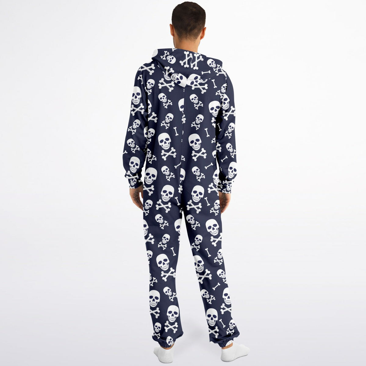 Skull and Bones Loungewear Jumpsuit, All in one Jumpsuit, Gothic, Makabre 