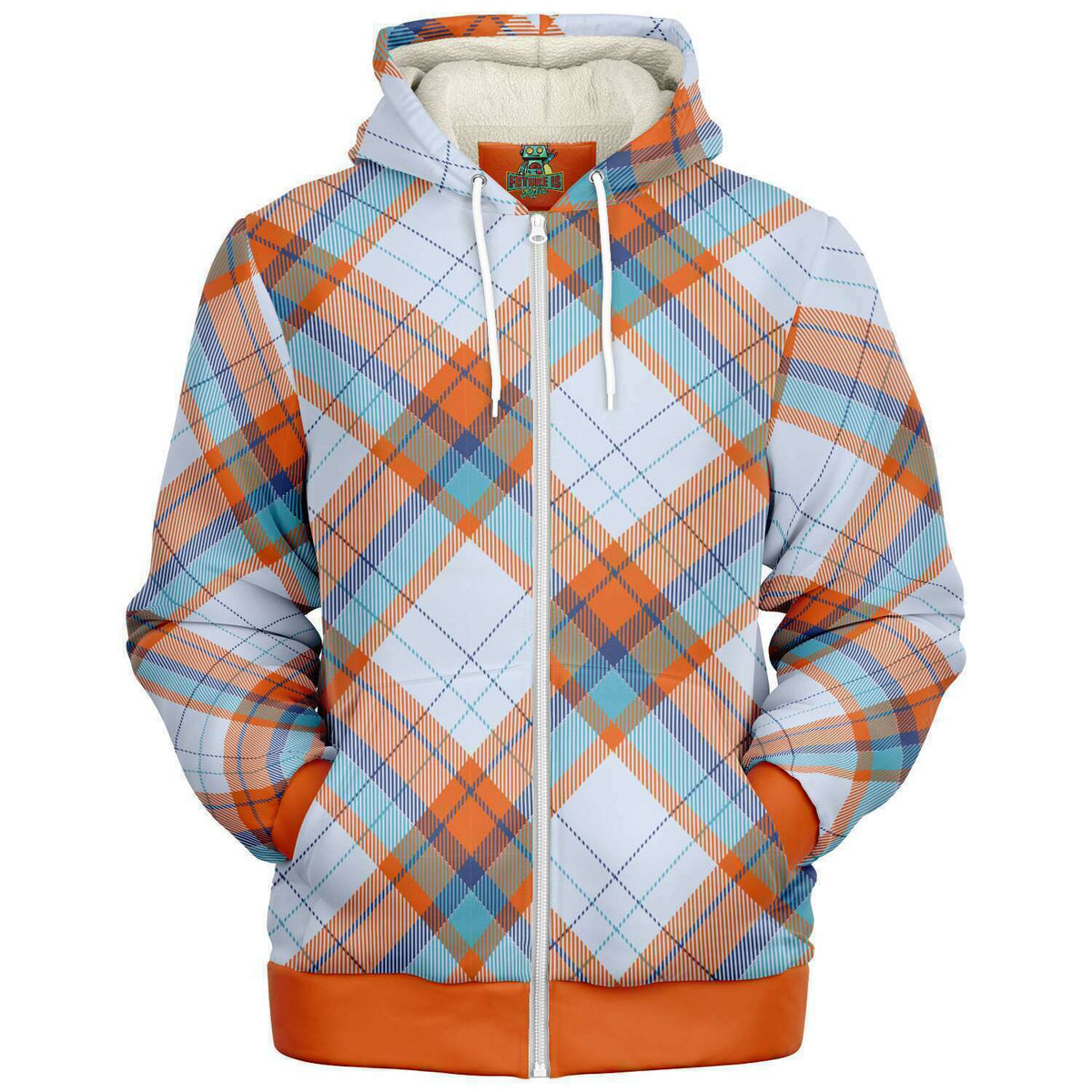 Sky Tartan Microfleece Hoodie