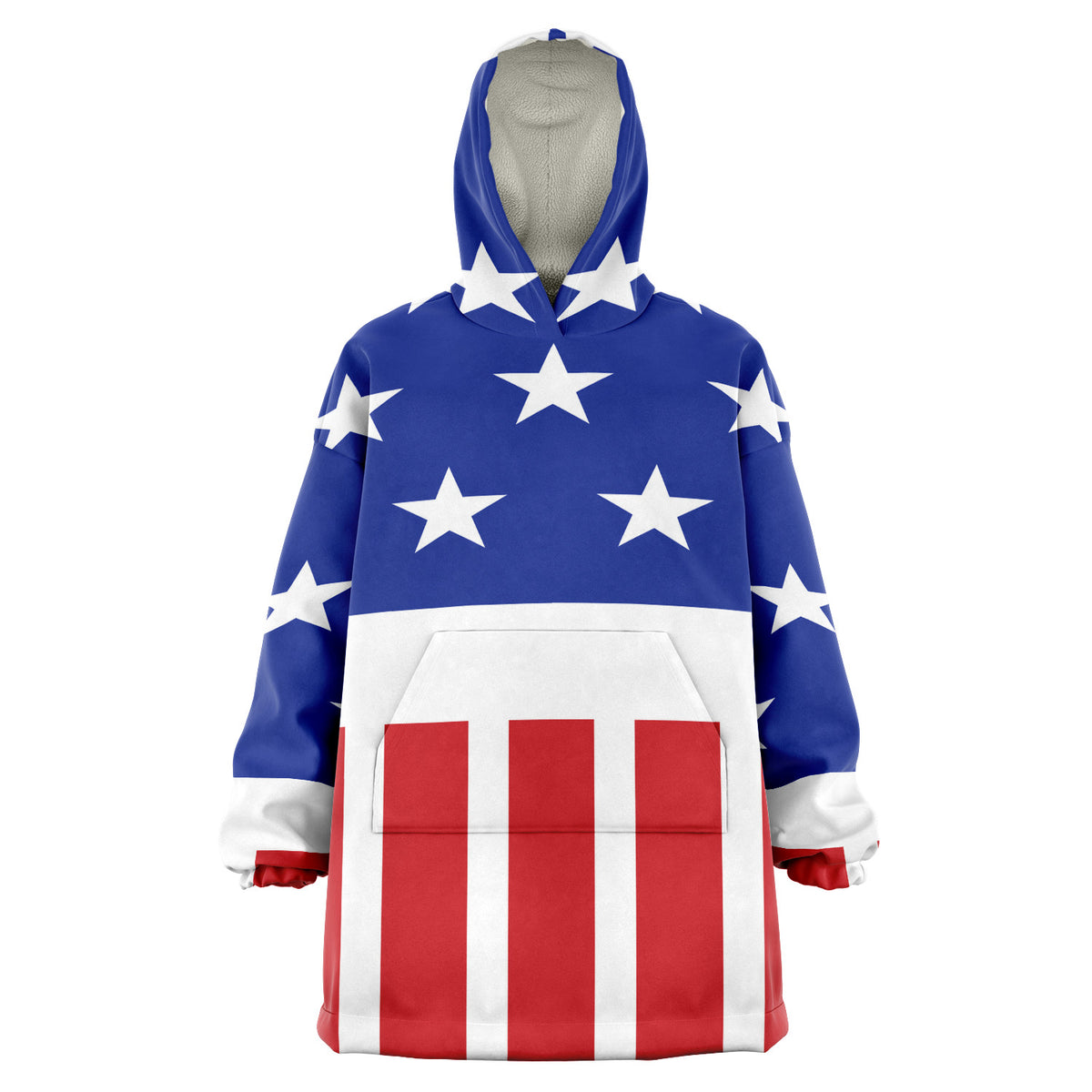 USA Riesen-Kapuzenpullover, Stars and Stripes Riesen-Kapuzenpullover in Übergröße 