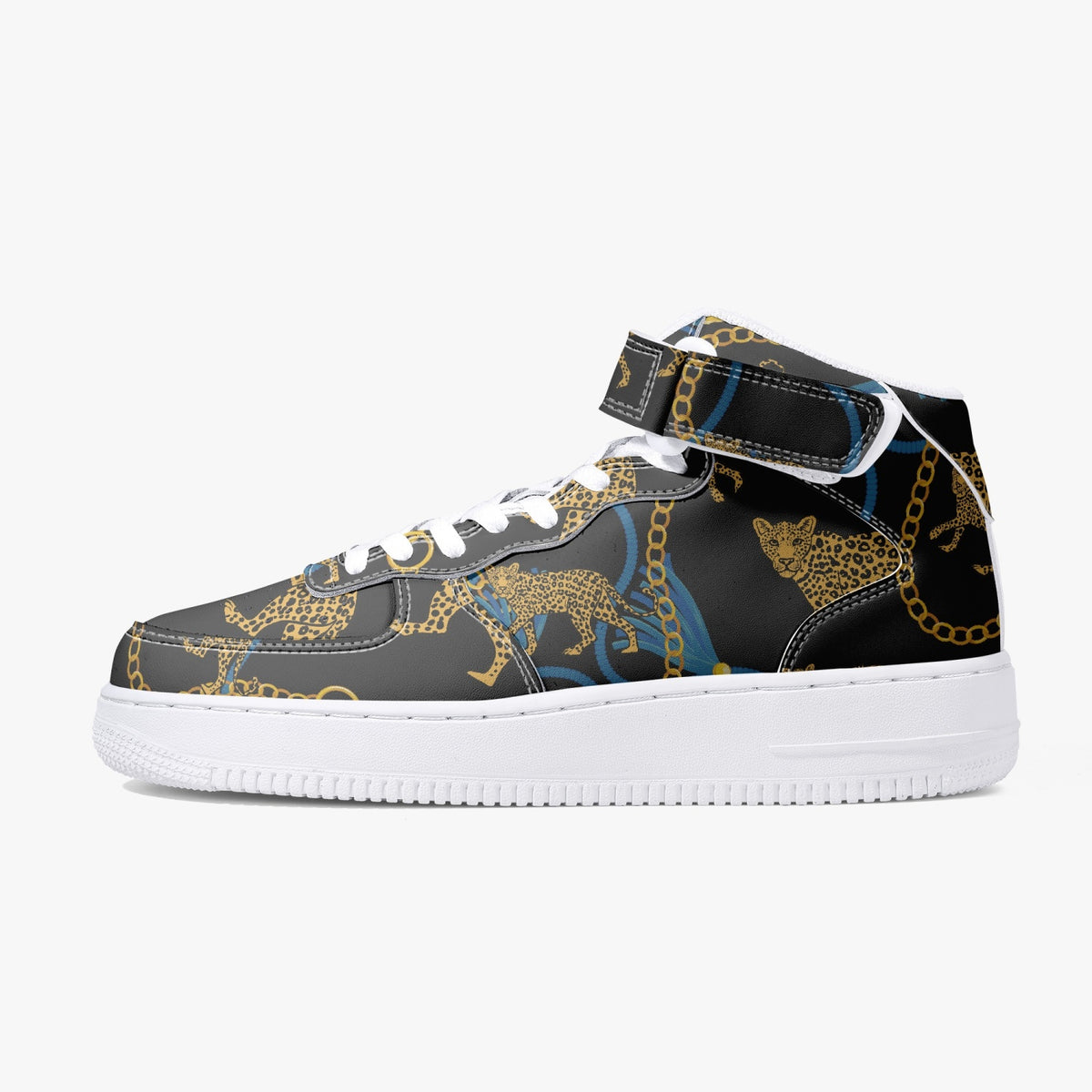 Art Deco Golden Leopard Hi Tops