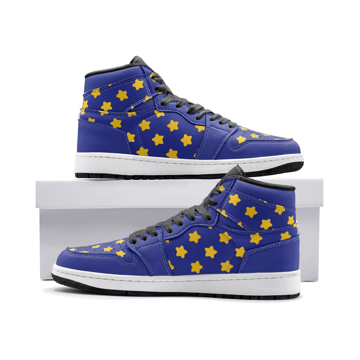 Retro Vegan Hi Tops - Golden Star