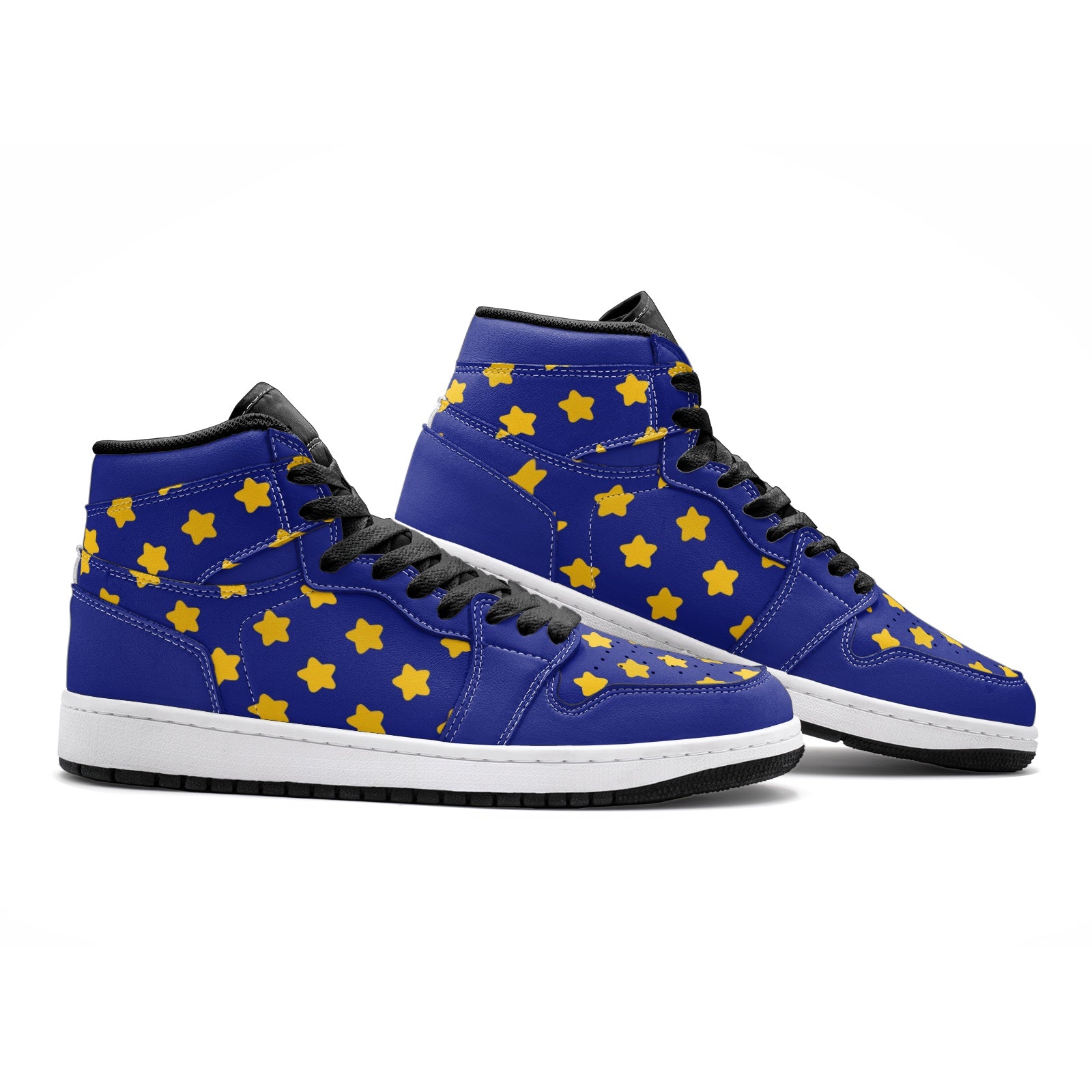 Retro Vegan Hi Tops - Golden Star