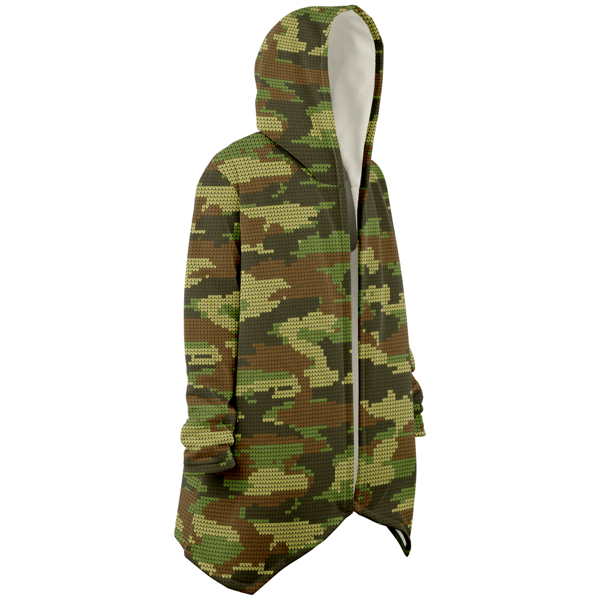 Camo Microfleece Unisex Hooded Cloak