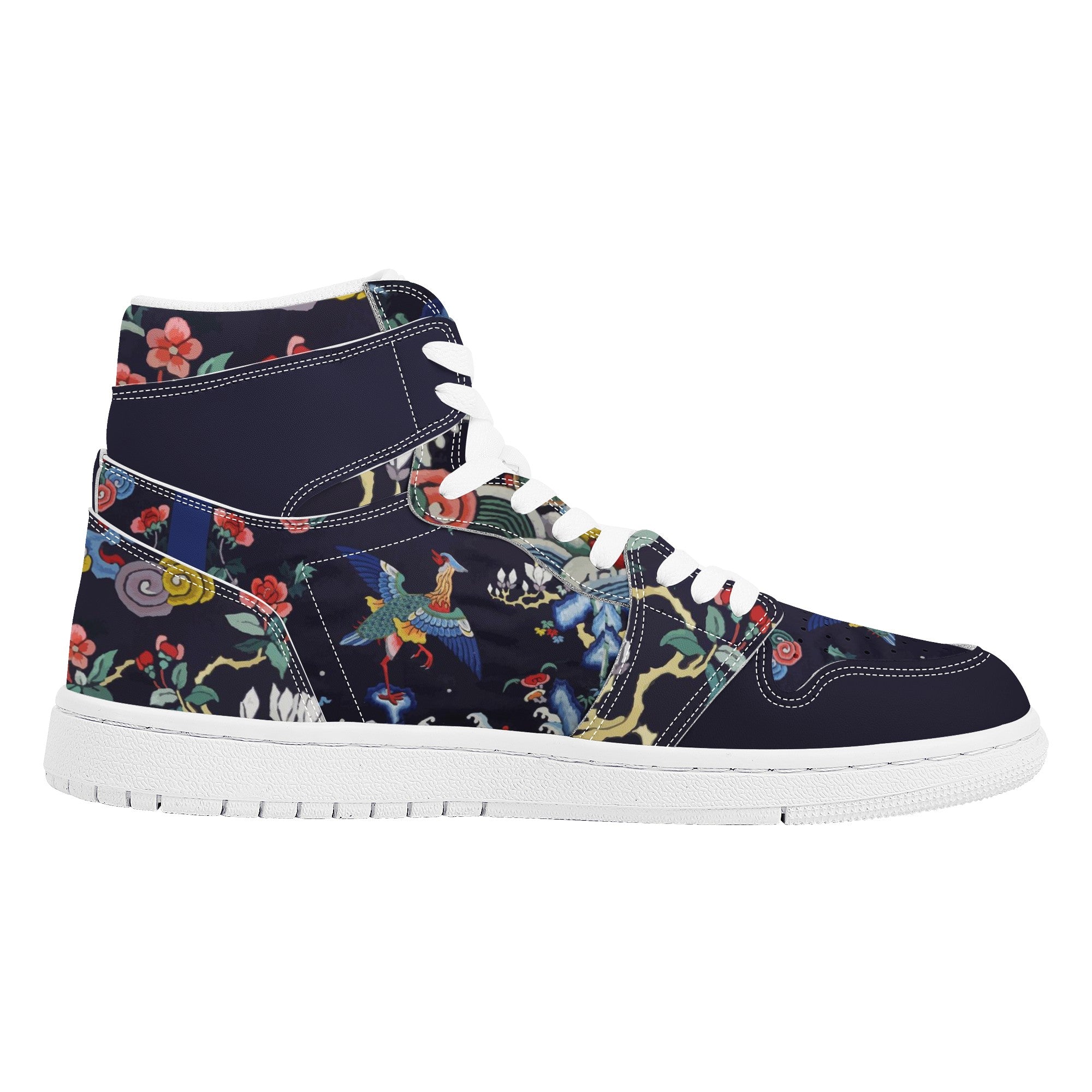 Chinese Crane Leather Hi Tops (Museum Collection)