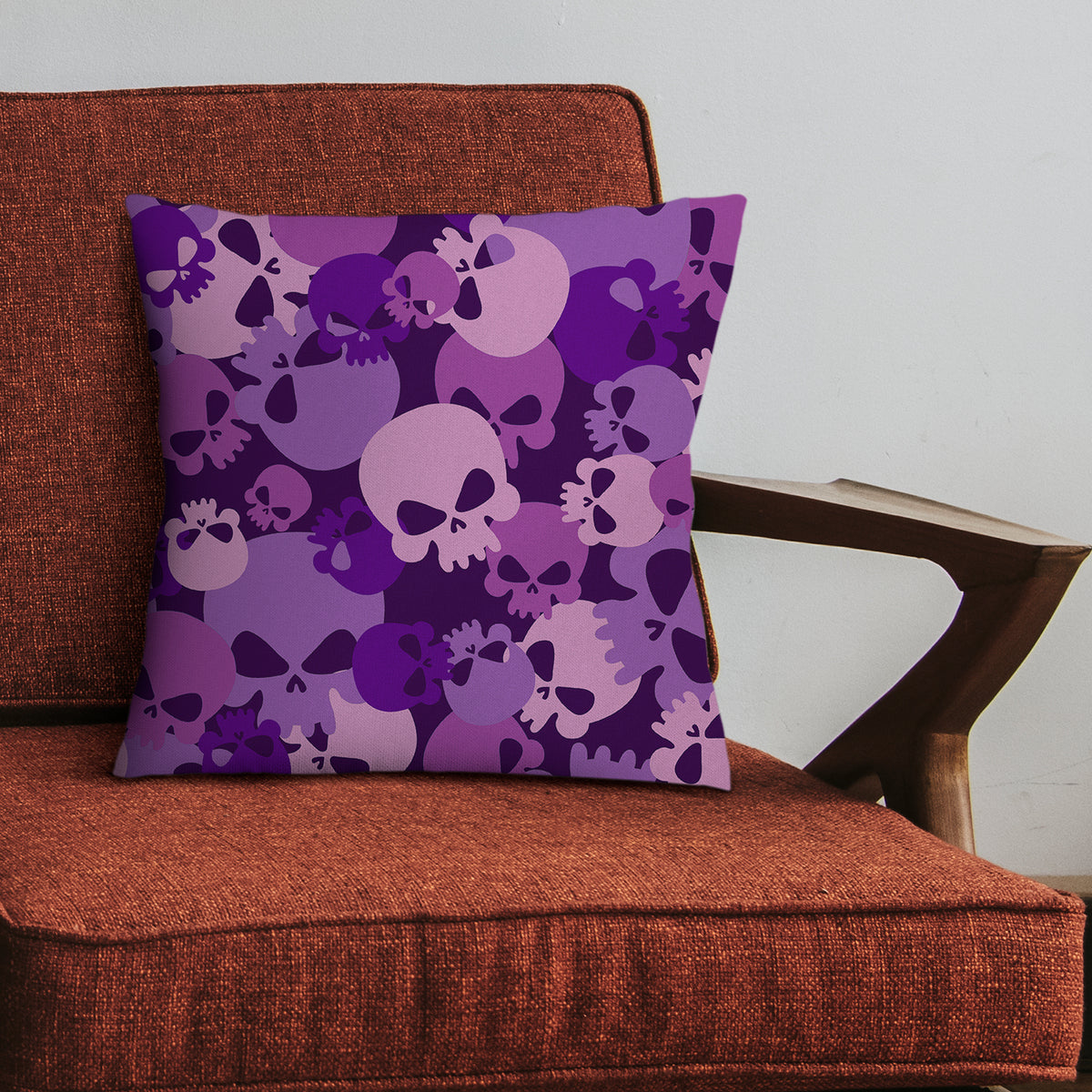 Luxus-Kissen im Retro-Totenkopf-Design 