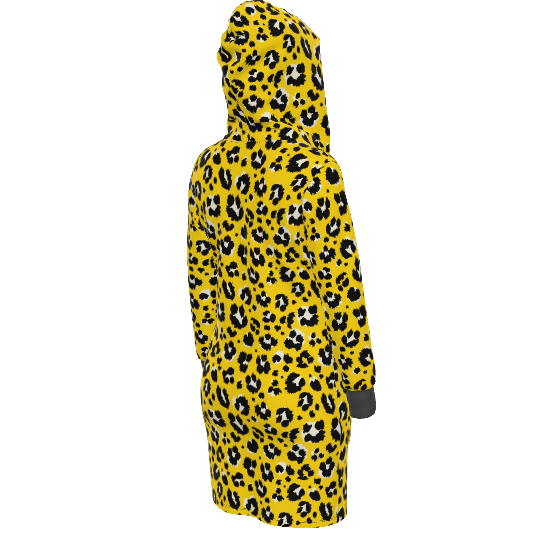 Hoodie Dress Leopard Print