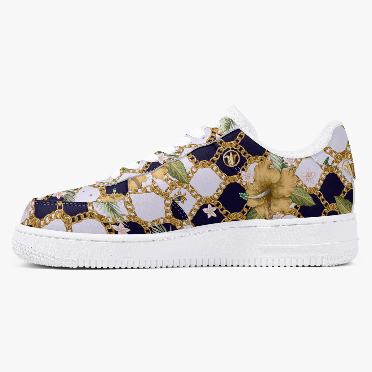 Retro Vegan Leather Low-Top Sneakers, Vintage Baroque Print, Y2K 90&#39;s Aesthetic Footwear, Exceptional Comfort and Durability