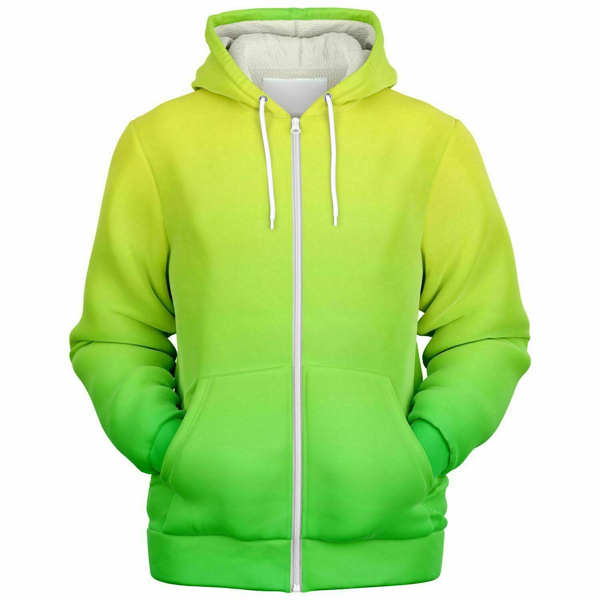 Microfleece Hoodie Lemon and Lime