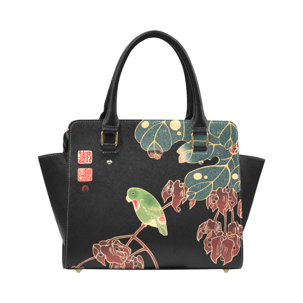 Classic Vegan Leather Handbag The Paroquet Classic Shoulder Handbag