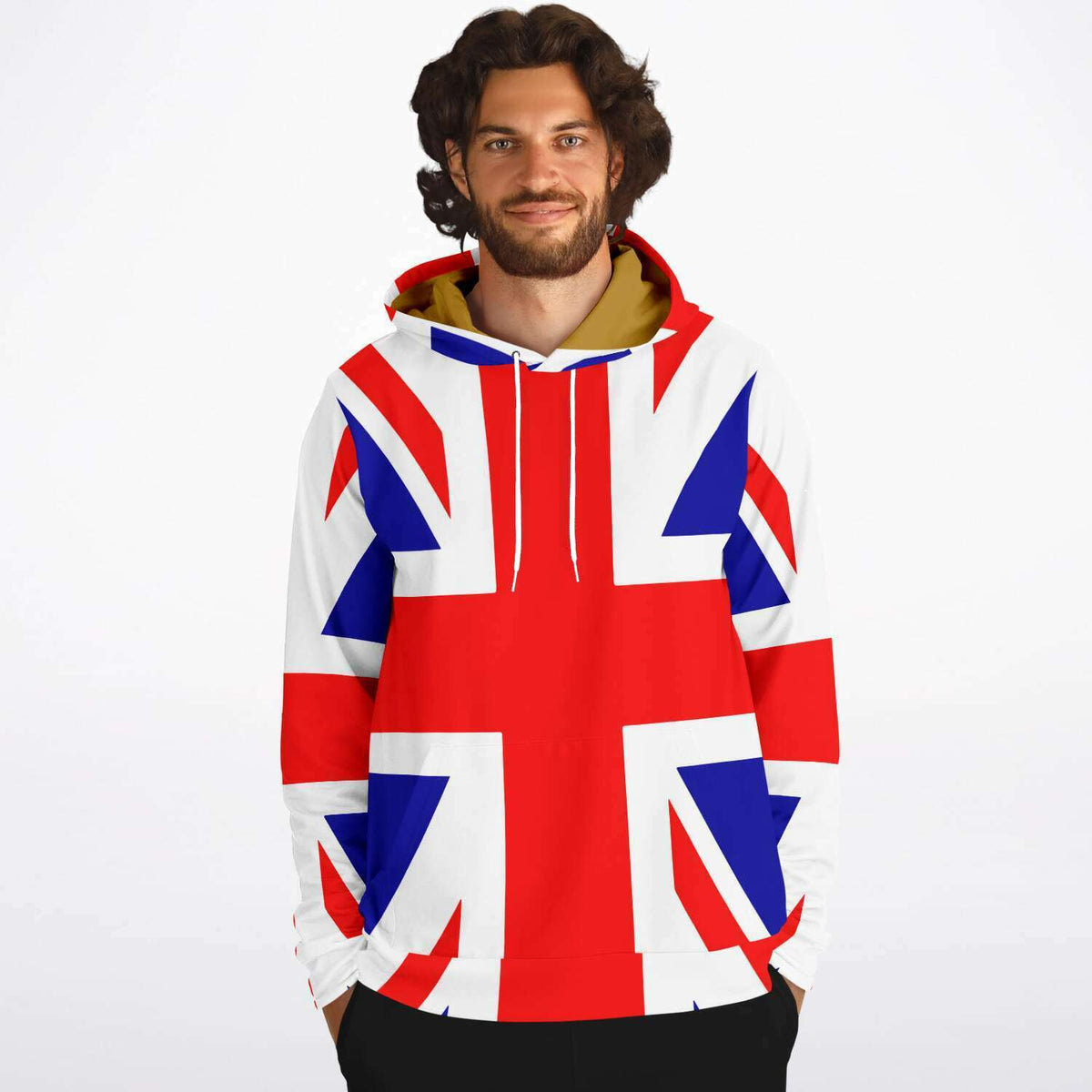 Union Jack Hoodie Cotton Blend