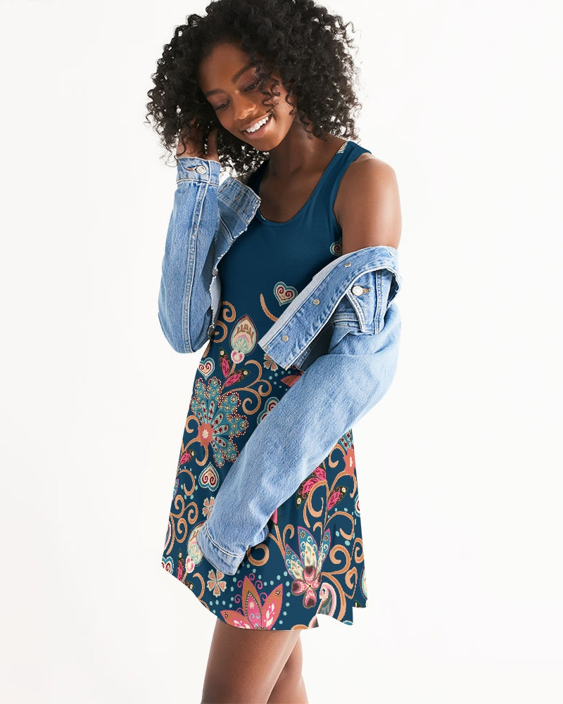 Art Deco Paisley Women&#39;s Racerback Dress