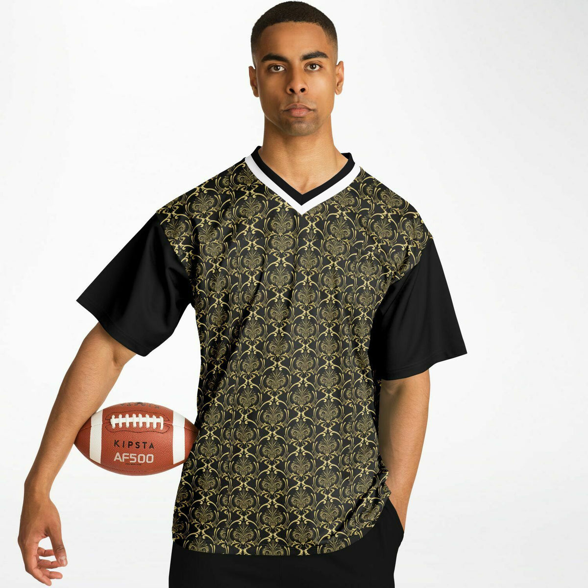 Football Jersey - Art Nouveau Black and Gold