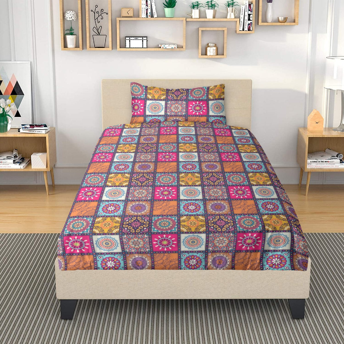 Boho-Bettwäscheset - Twin, Queen oder King