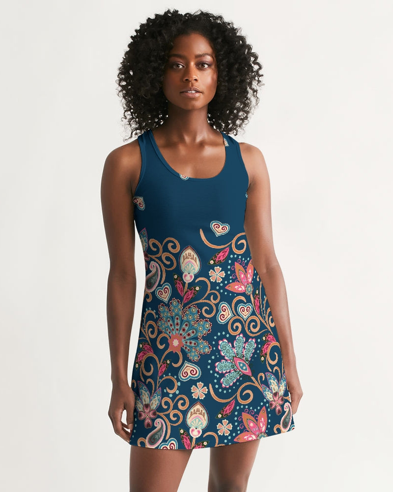 Art Deco Paisley Women&#39;s Racerback Dress