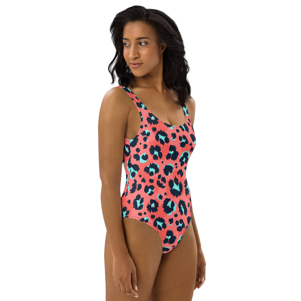 One-Piece Swimsuit- Cheetah Colour