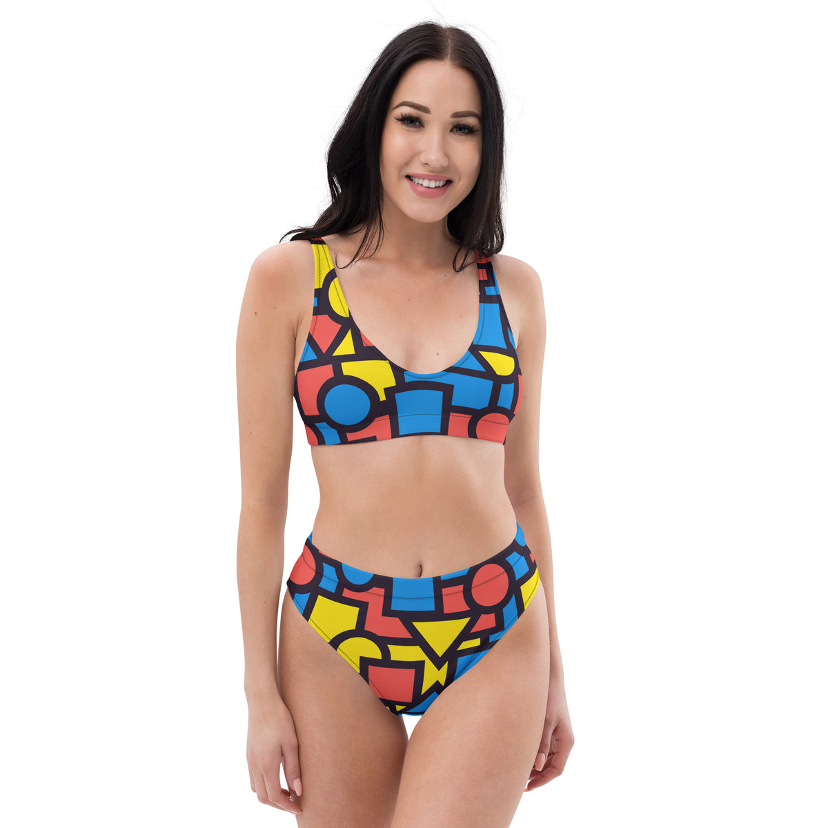 Recycled high-waisted bikini Retro